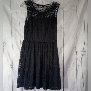 Garage Black Lace Sleeveless Goth Indie Sleeze Dress
